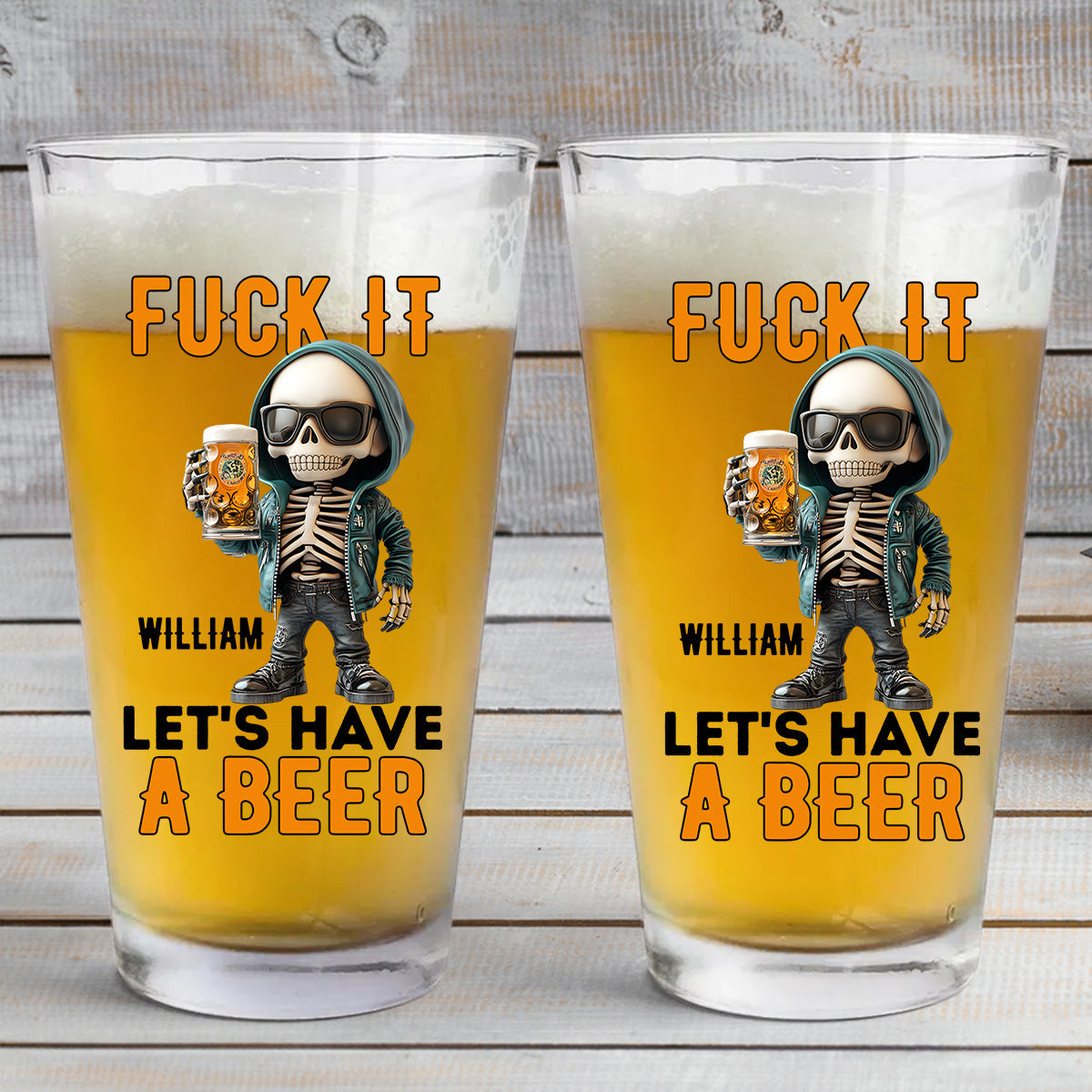 Let's Have A Beer - Personalized Beer Beer Glass