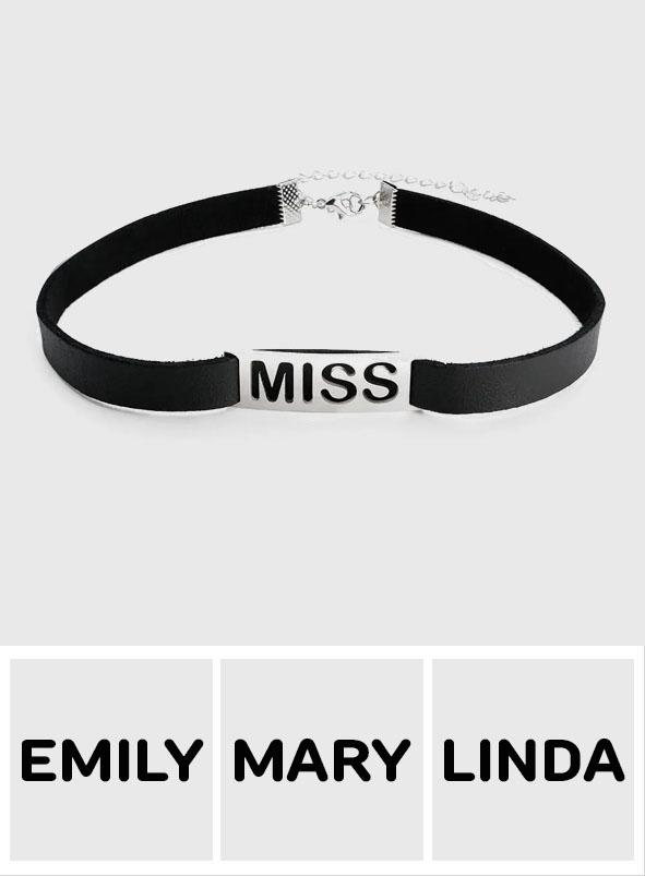 Fashion Gift - Personalized Hollow Text Choker