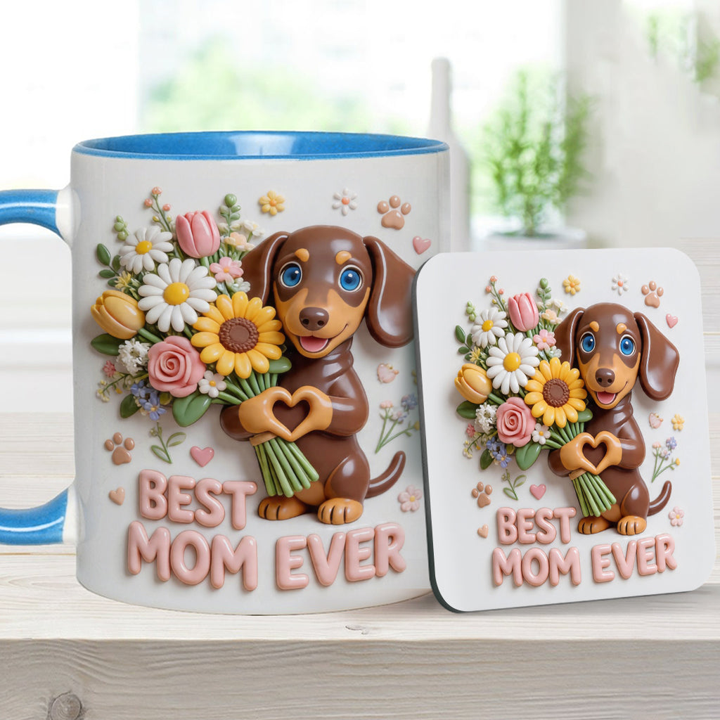 Custom Any Photo - Personalized Dog Accent Mug & Coaster