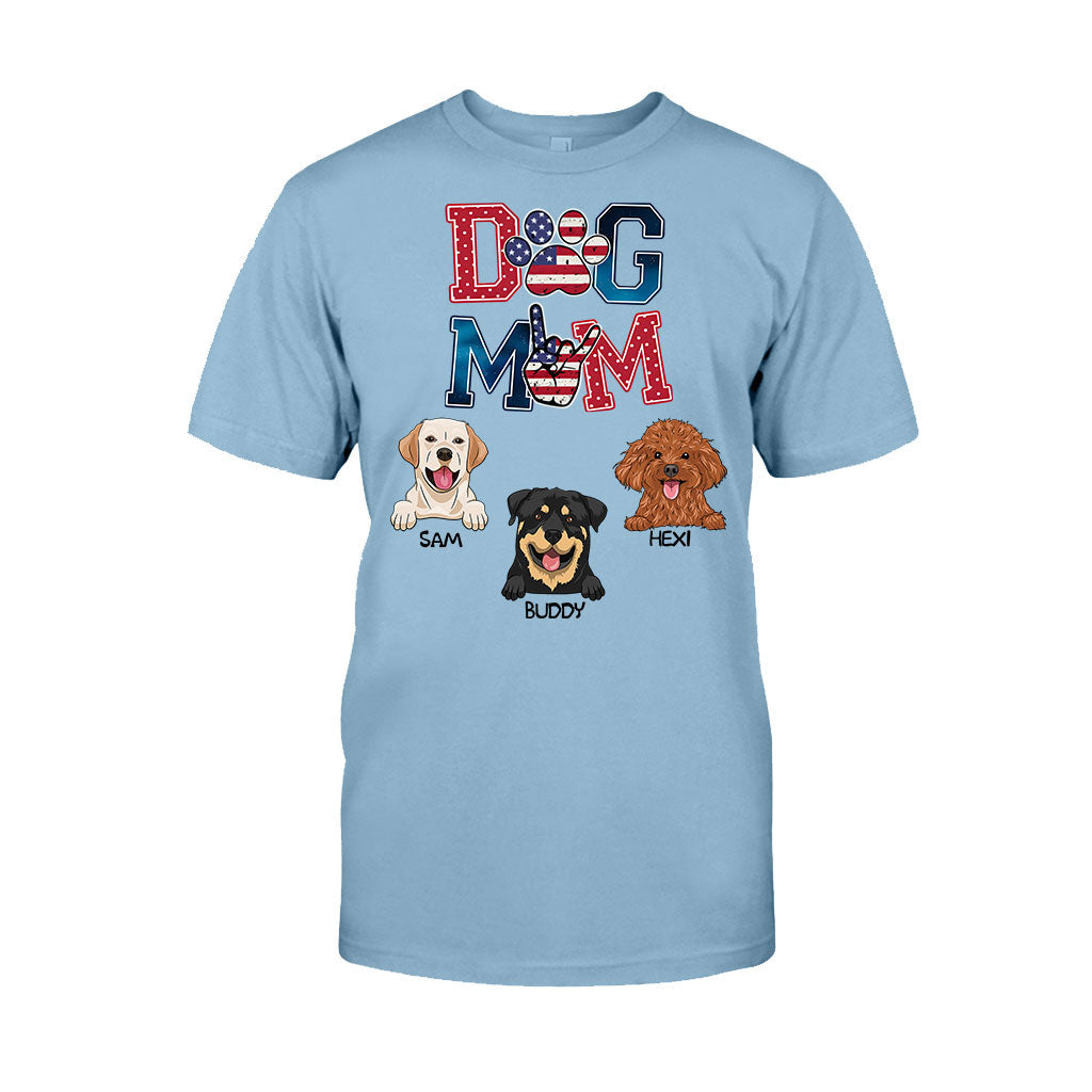 American Dog Mom - Personalized Dog T-shirt & Hoodie