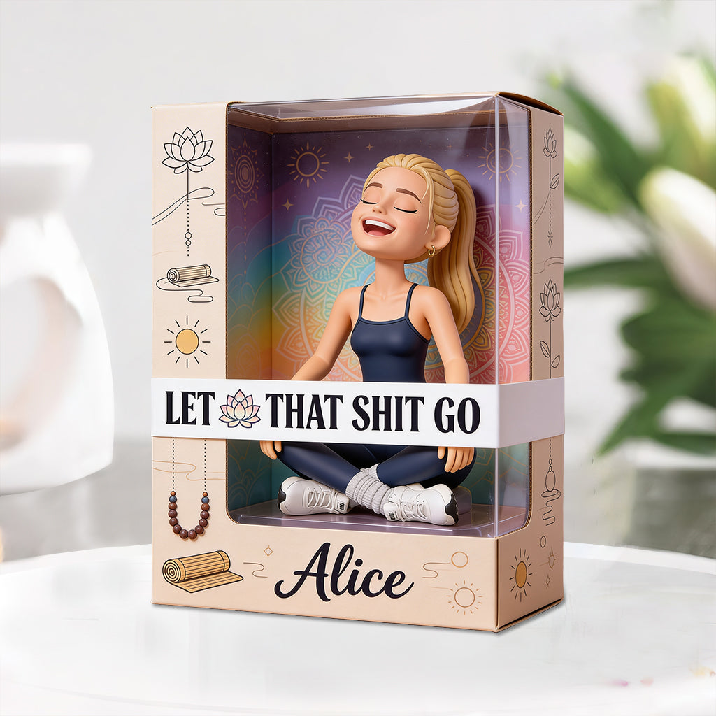 Let That Sh*t Go - Personalized Yoga Custom Shaped Acrylic Plaque