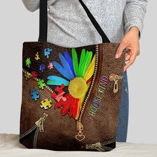 Autism Awareness : Flower - Tote Bag 0921