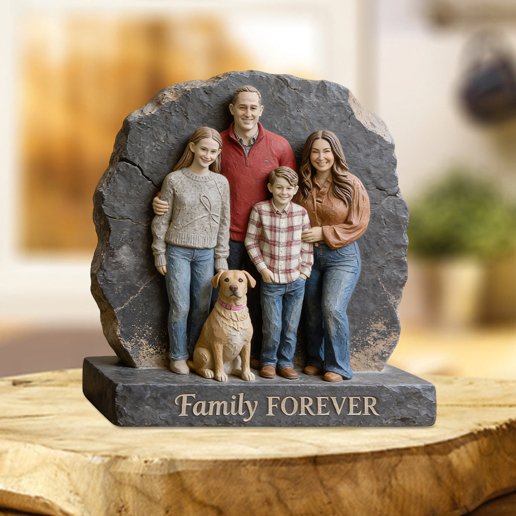 Gifts For Family Member - Personalized Family Custom Shaped Acrylic Plaque