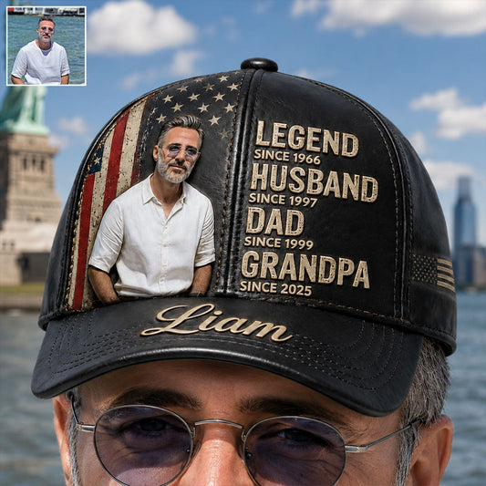 Legend Husband Dad Grandpa - Personalized Grandpa Classic Cap