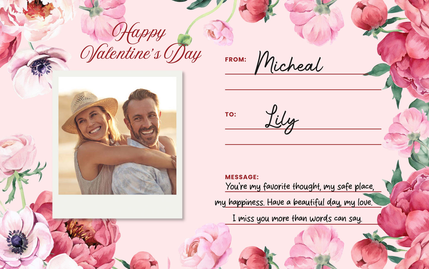 Couple Gift Card - Personalized Digital Gift Card