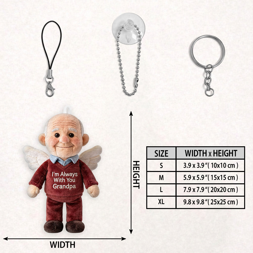 Always With You - Personalized Memorial Plush Keychain
