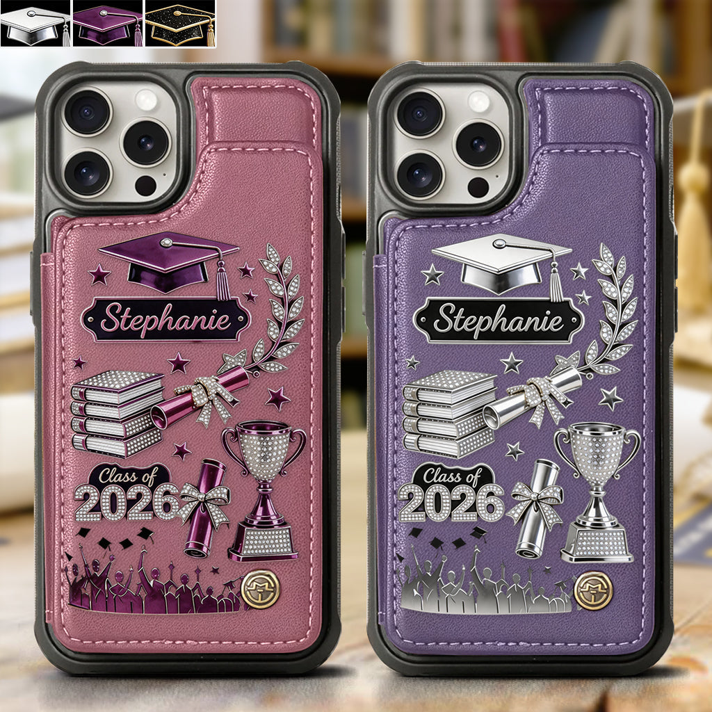 Graduation Gift - Personalized Graduation Wallet Phone Case