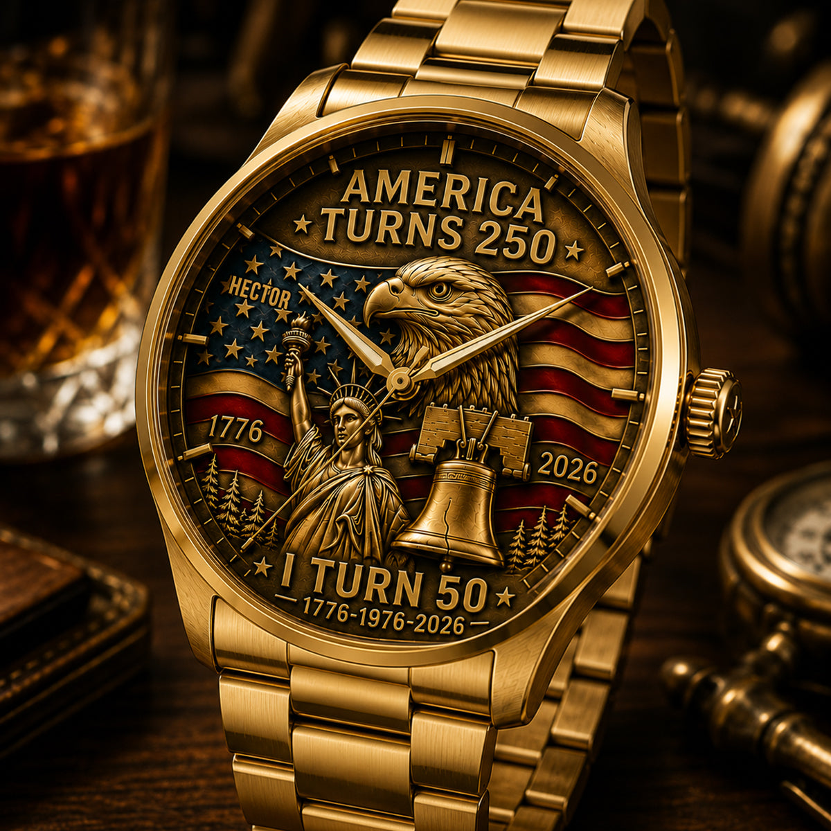 250 Anniversary - Personalized Birthday Hand Watch