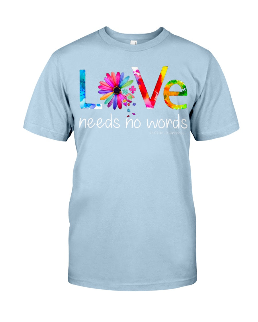 Autism Love No Word - Autism Awareness T-shirt and Hoodie 0921