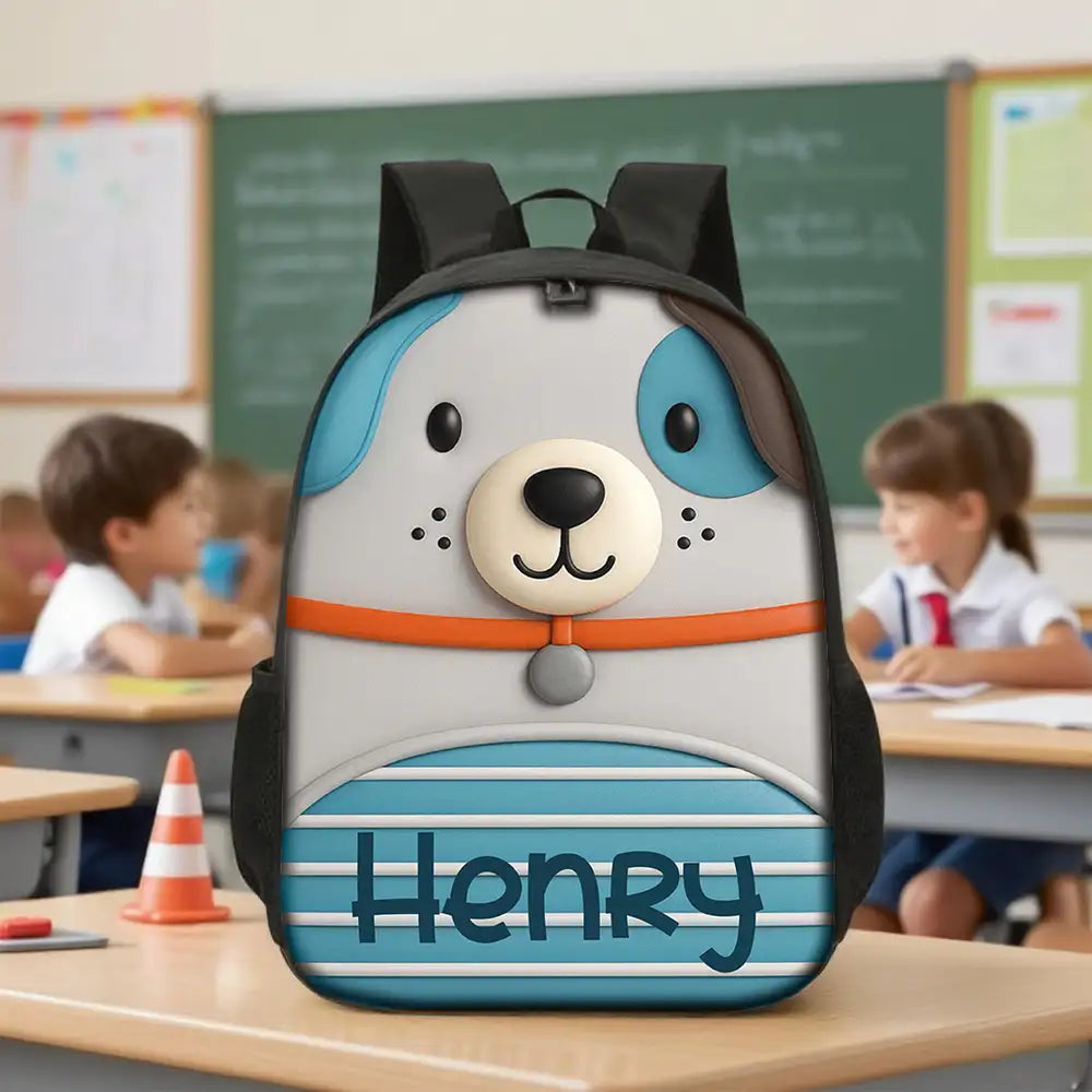Customized Kids School Backpack with Name & Unique Design – Creative Back-to-School Gift for Son or Grandkid