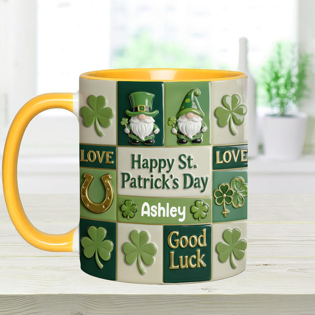 Happy St. Patrick's Day - Personalized Irish Accent Mug & Coaster