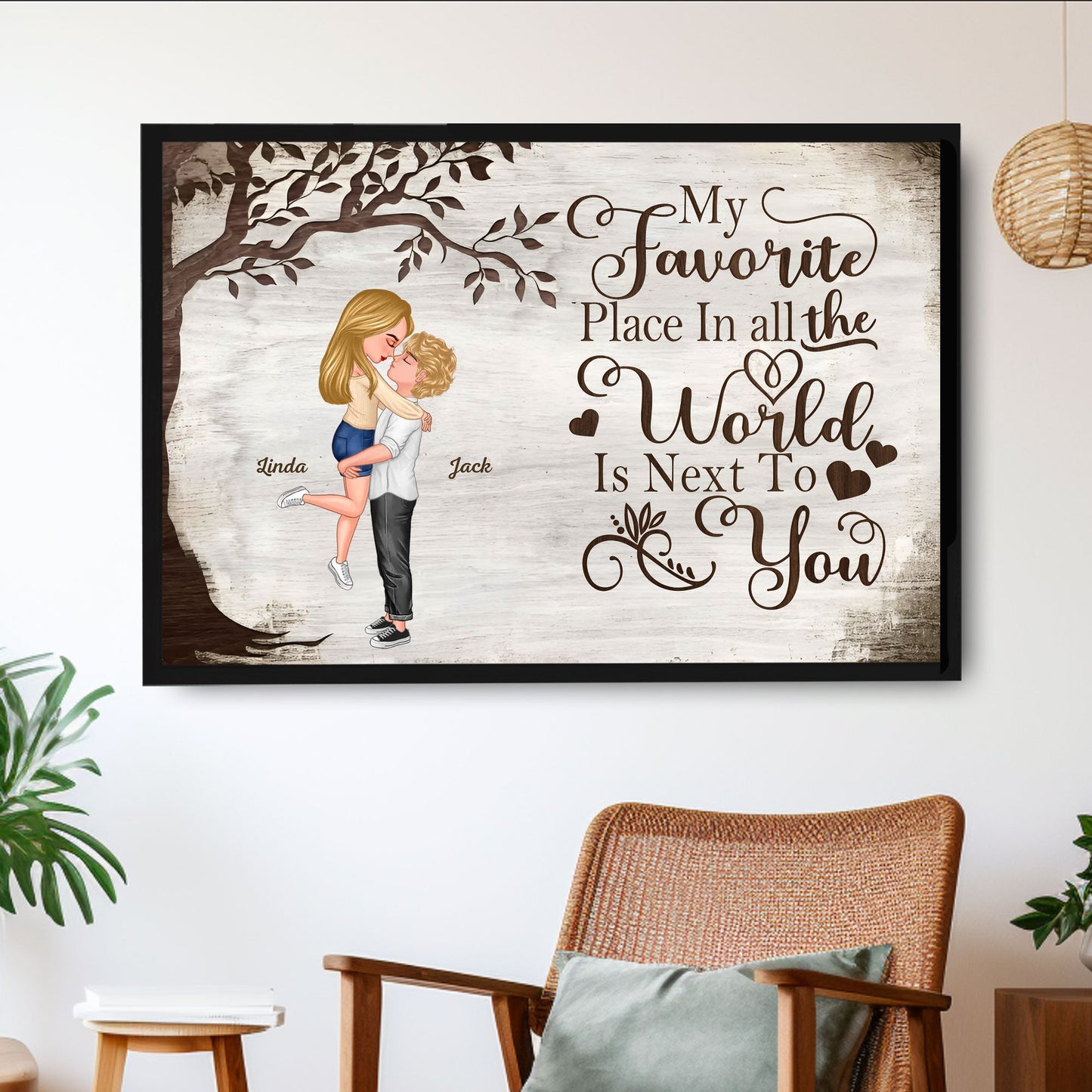 Personalized Couple Poster – Custom Love Memory Keepsake Gift