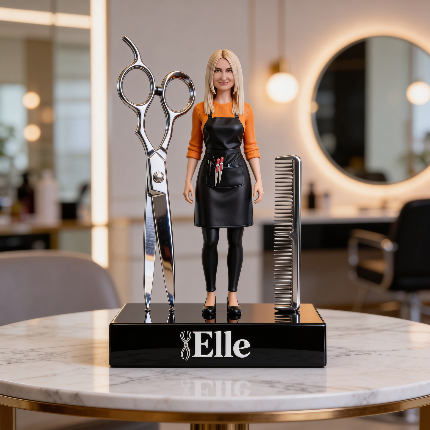Hairdresser Gift, Hair Stylist Gift - Personalized Hairdresser Custom Shaped Acrylic Plaque