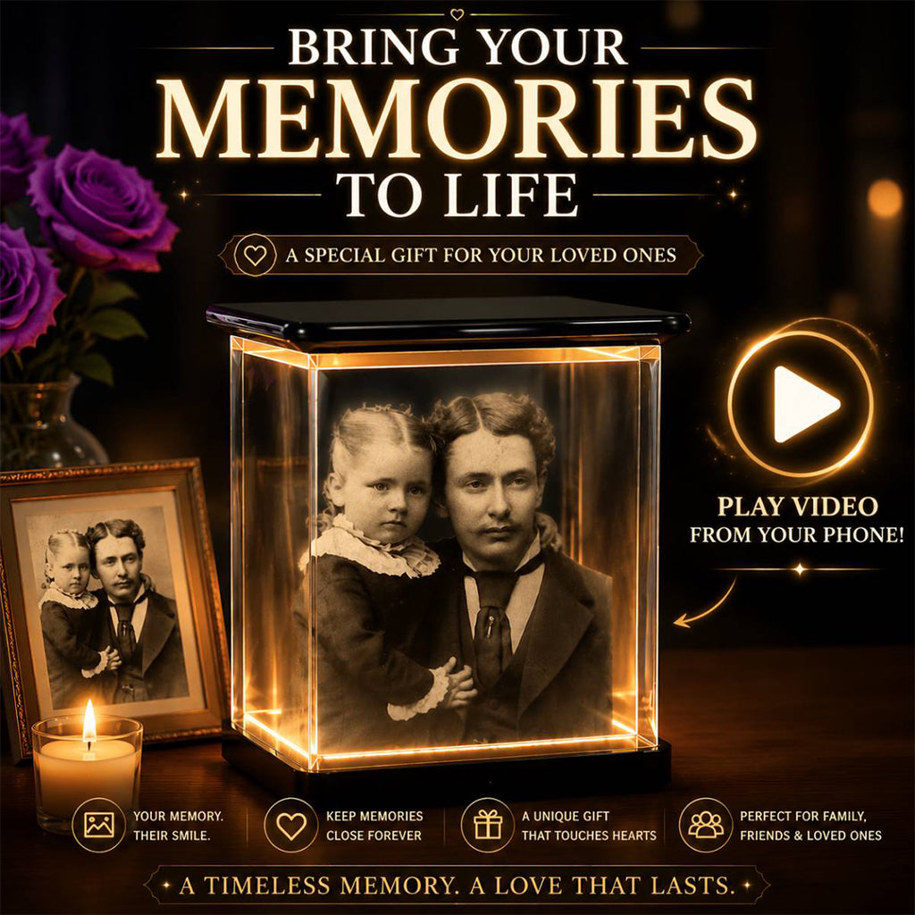 Custom Any Photo Always With You - Personalized Memorial 3D Memory Box