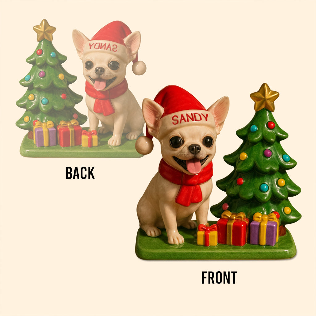 Dog Christmas - Personalized Dachshund Dog Custom Shaped Acrylic Plaque
