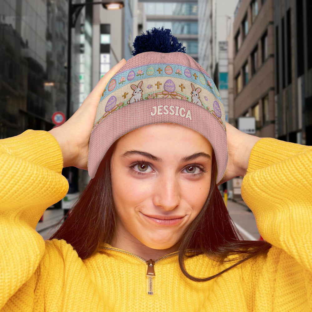 Happy Easter - Personalized Kid Beanie Hat