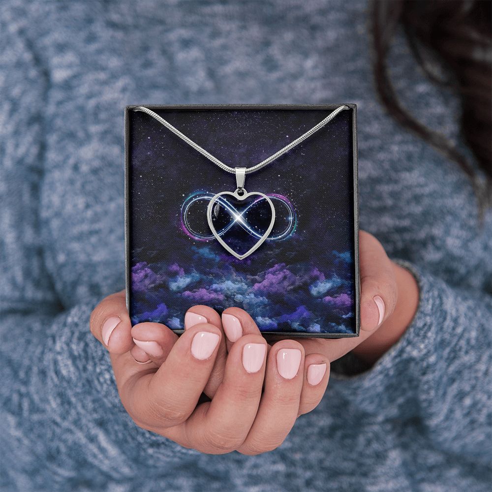 Without You I'm Nothing - Personalized Couple Ohana Heart Pendant Necklace-sth5761