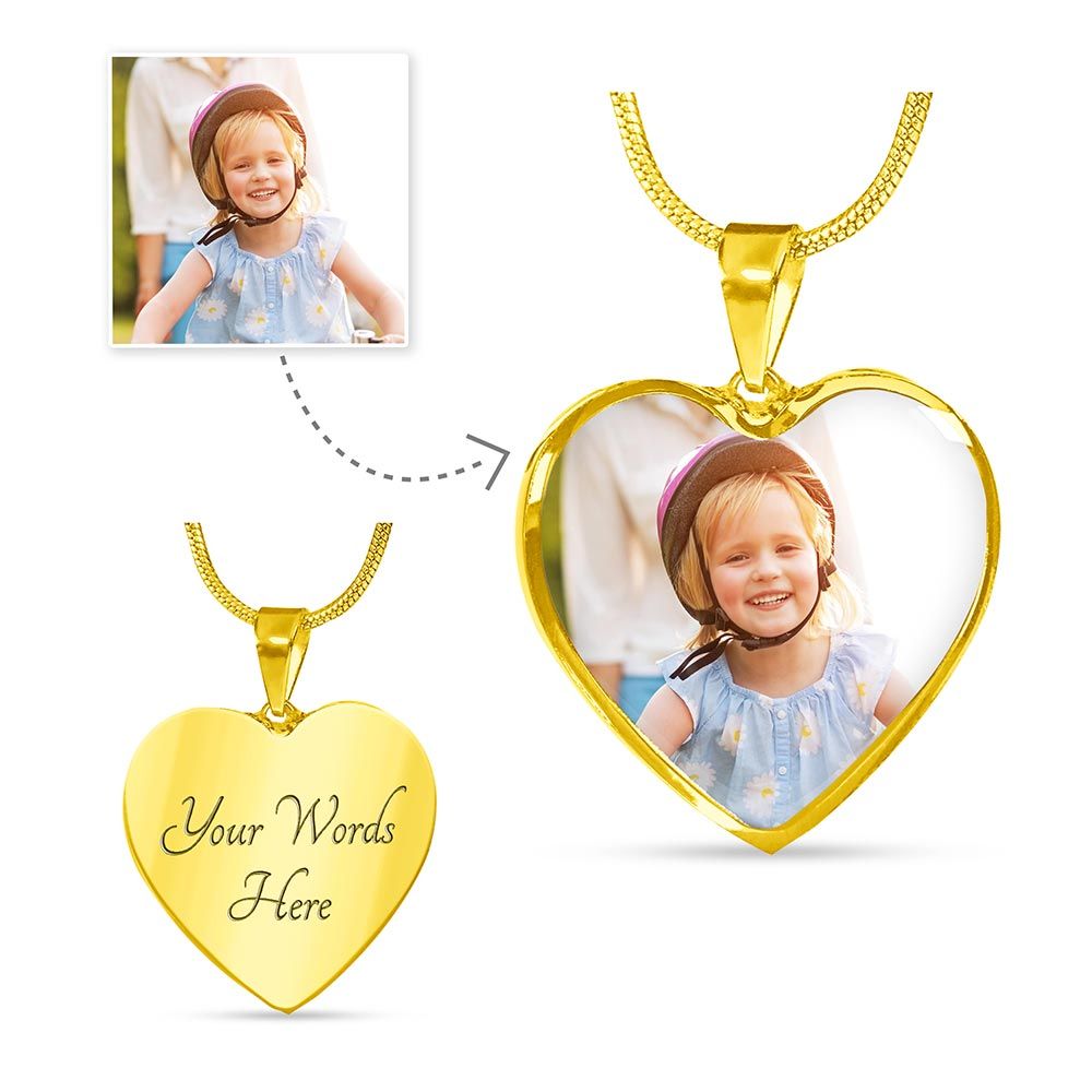 Without You I'm Nothing - Personalized Couple Ohana Heart Pendant Necklace-sth5761