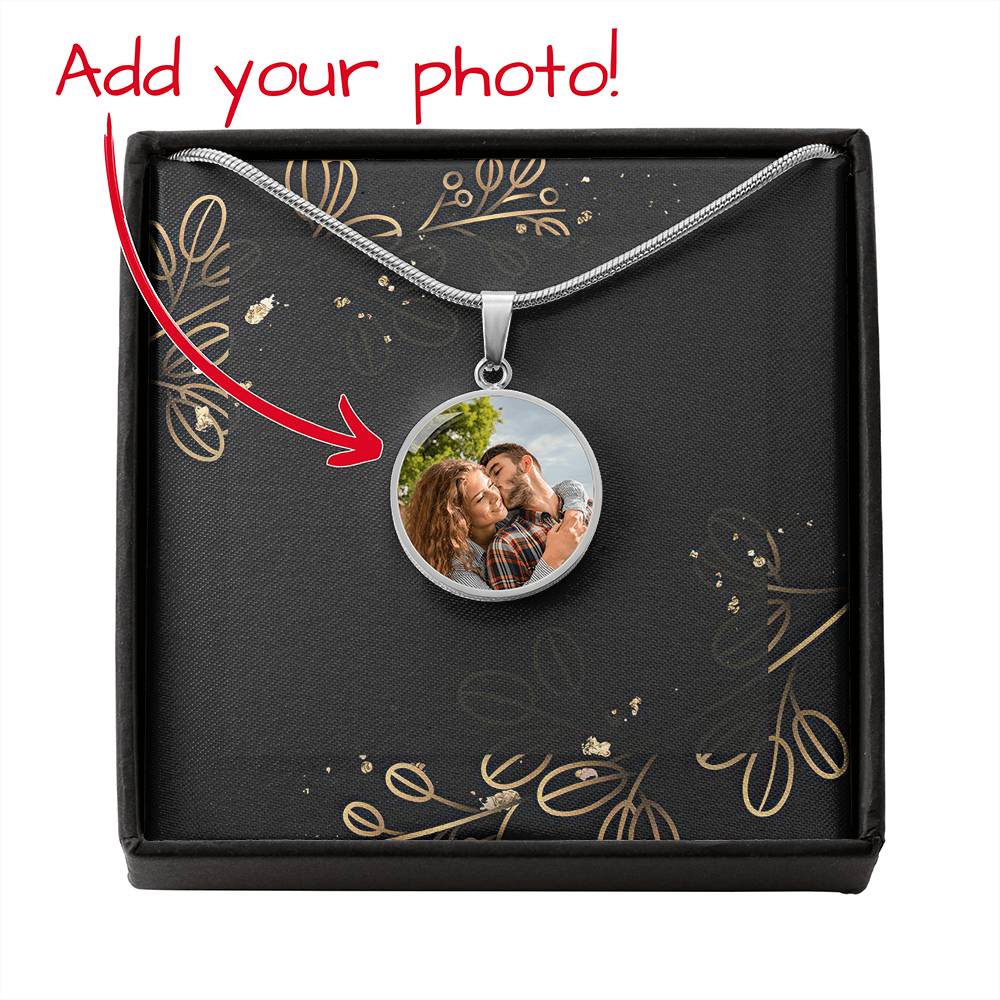 Personalized Nightmare Round Pendant Necklace-jak6497