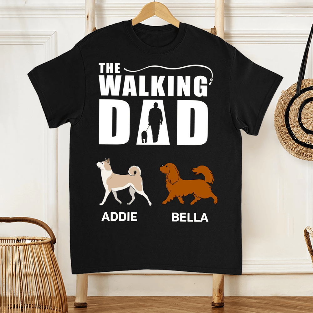 The Walking Dad Personalized Tee – Dog Dad Gift for Father’s Day