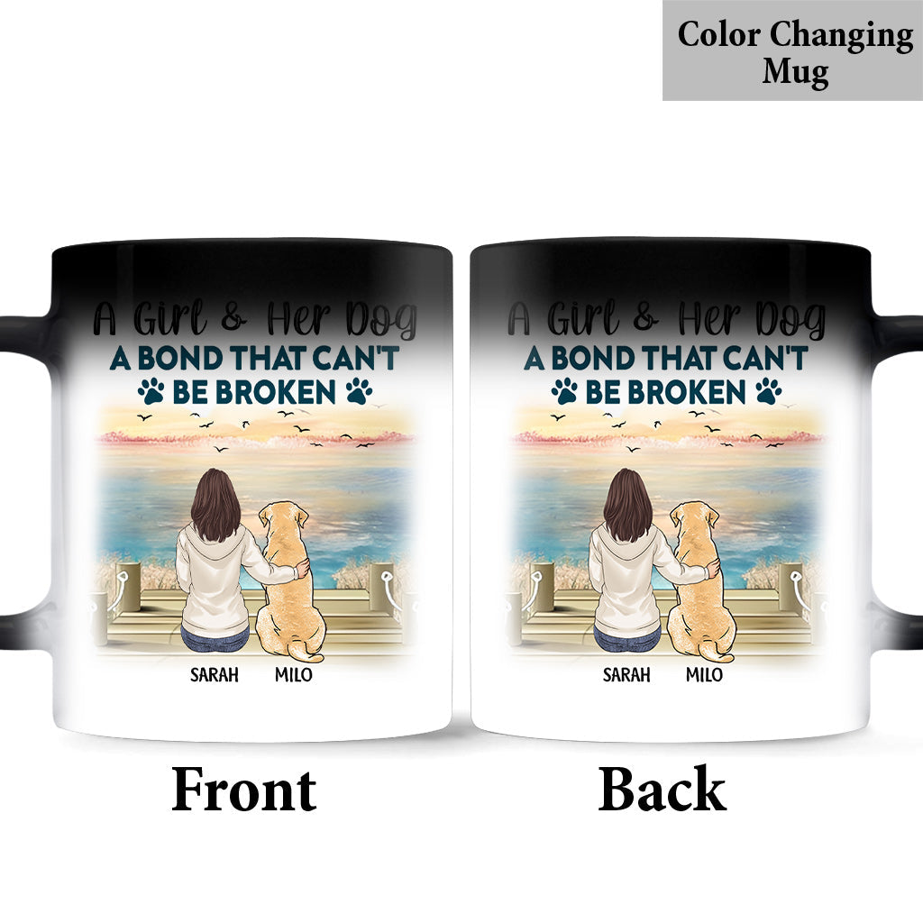A Bond That Can't Be Broken - Personalized Dog Mug