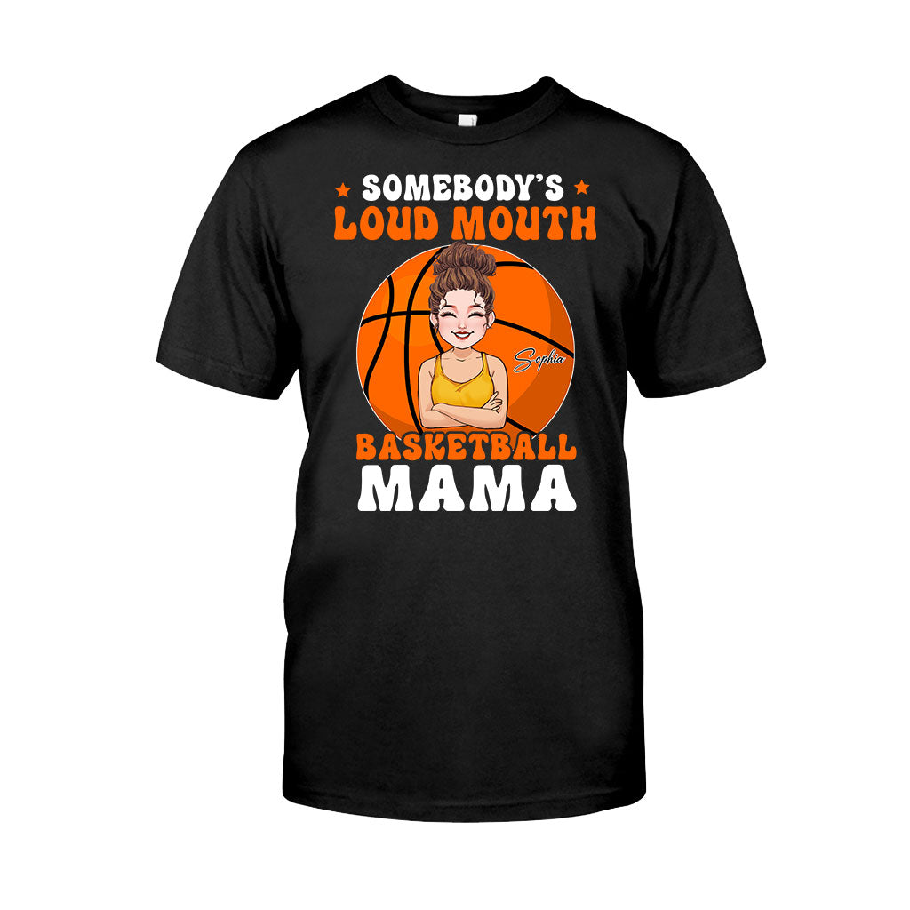 Loud Mouth Basketball Mama - Personalized Basketball T-shirt And Hoodie