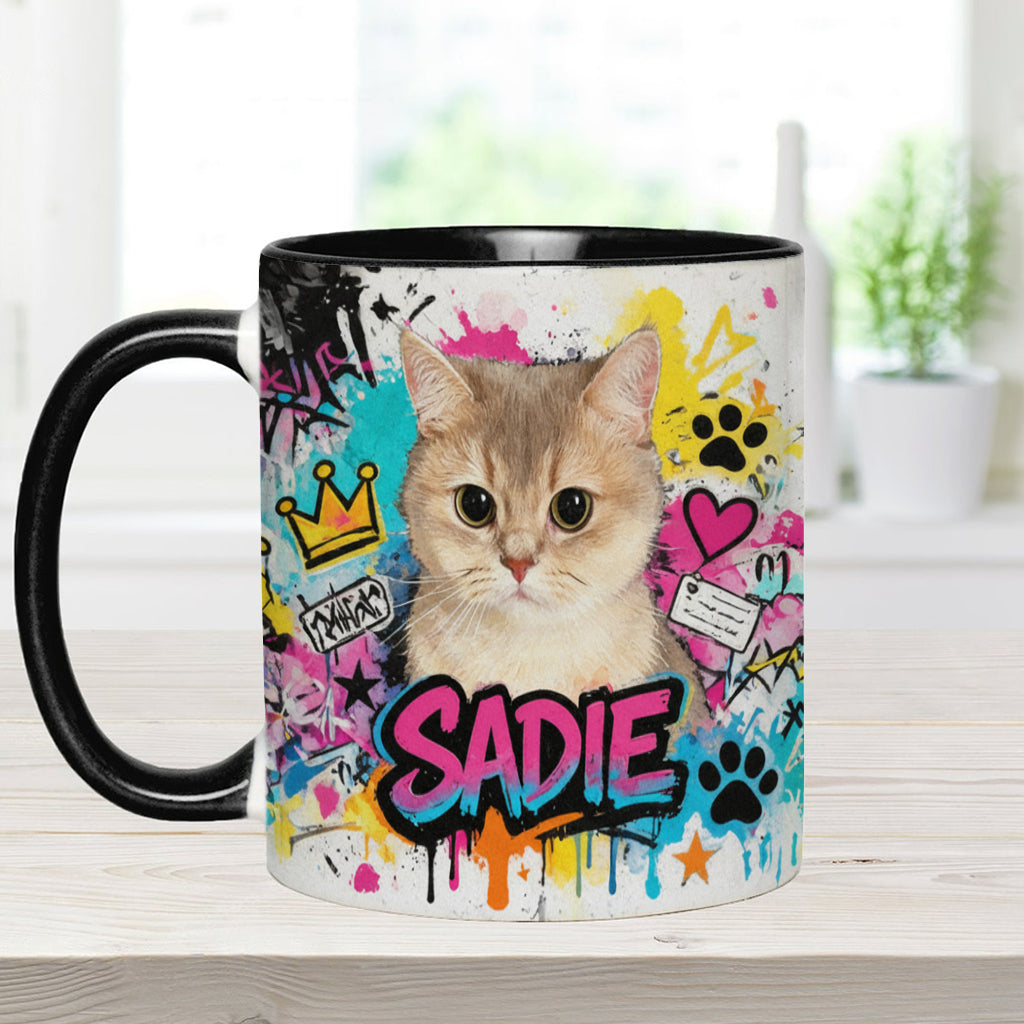 Custom Any Pet Photo - Personalized Dog Accent Mug