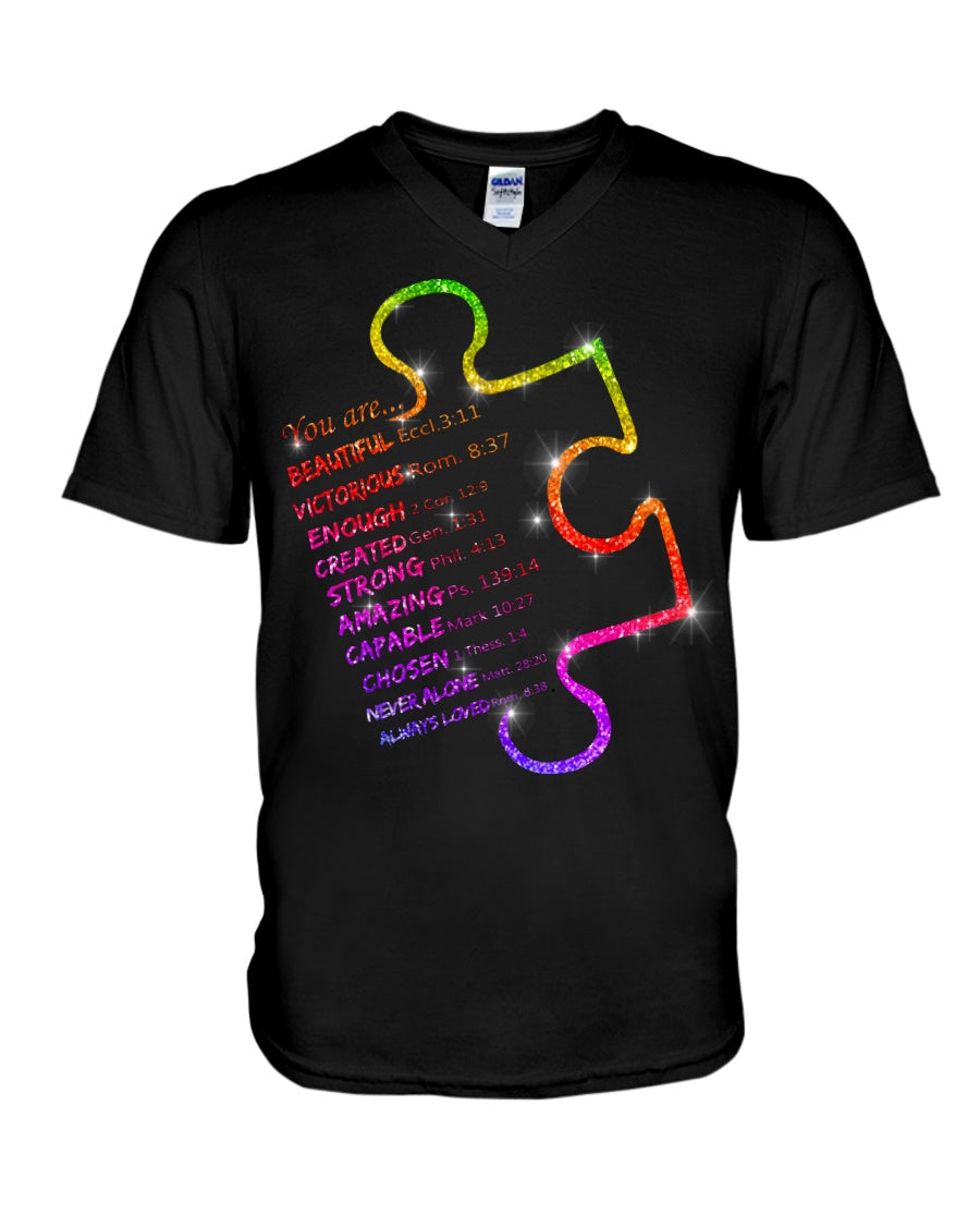 God Says You Are - Autism Awareness T-shirt and Hoodie 0520