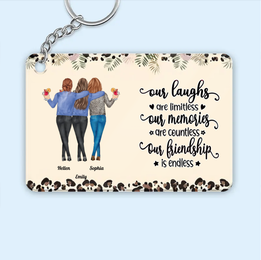 Personalized Sister & Brother Plaque or Cup or Keychain or Ornament, Endless Friendship, Priceless Memories,Custom Gift for Birthday, Christmas, Thanksgiving