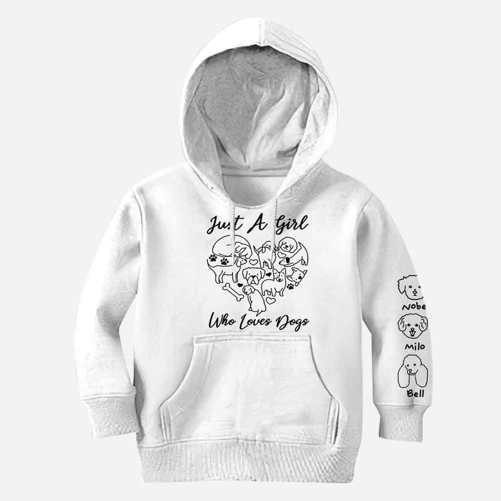 Just A Girl Who Loves Dogs - Personalized Dog All Over Shirt