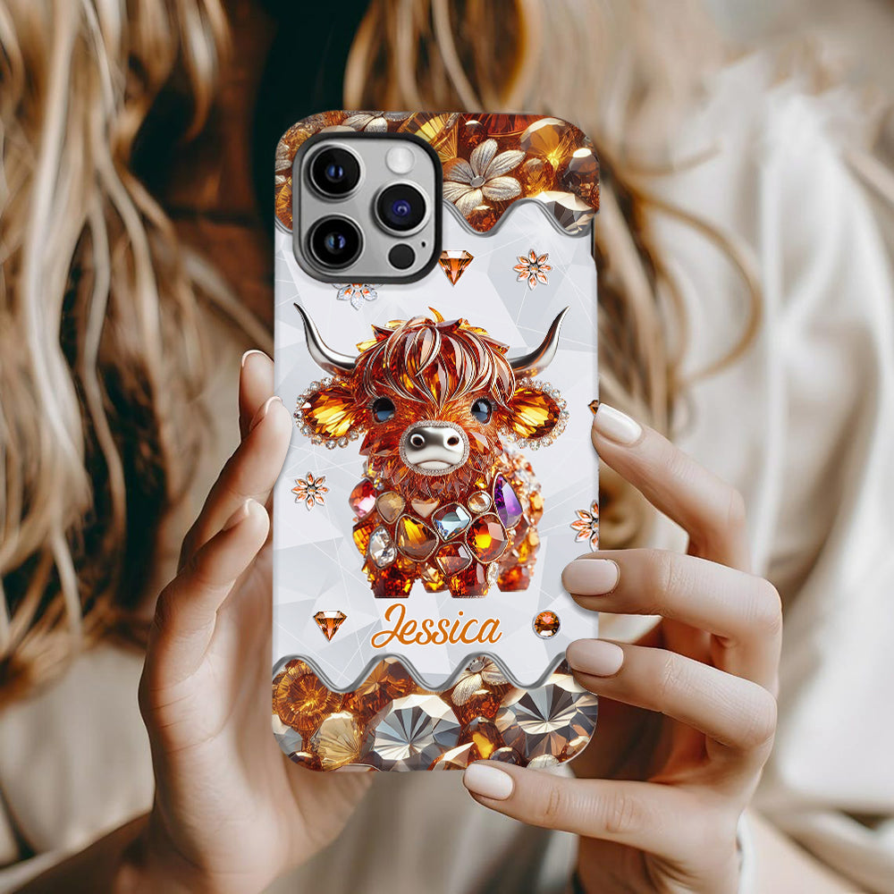 Just A Girl Who Loves Highland Cows - Personalized Full Print Phone Case