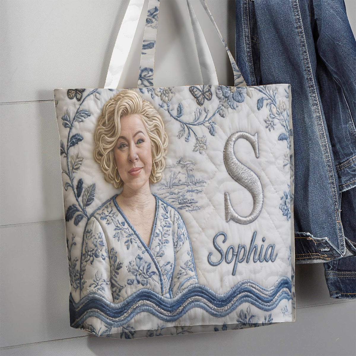 Custom Any Photo - Personalized Self Love Quilted Tote Bag