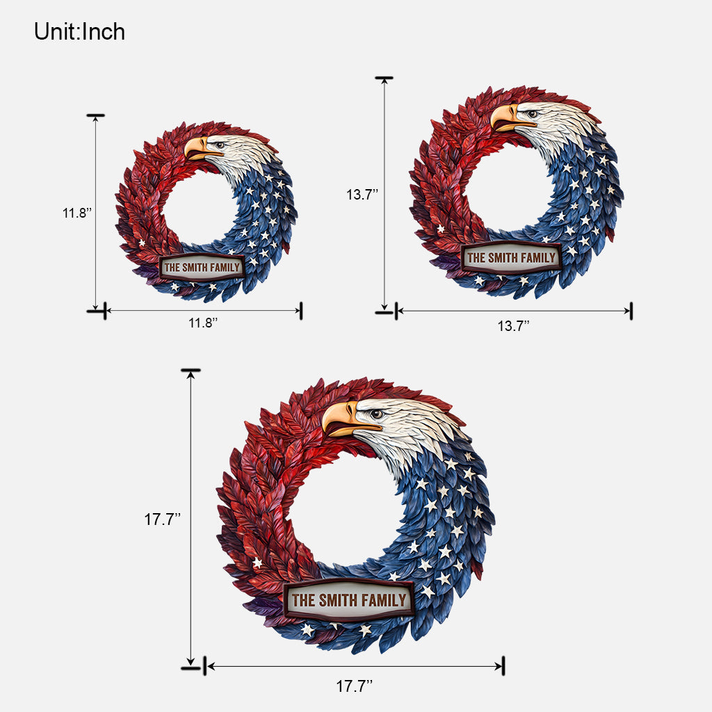 Happy Independence Day - Personalized Independence Day/ 4th of July Custom Shaped Wood Sign