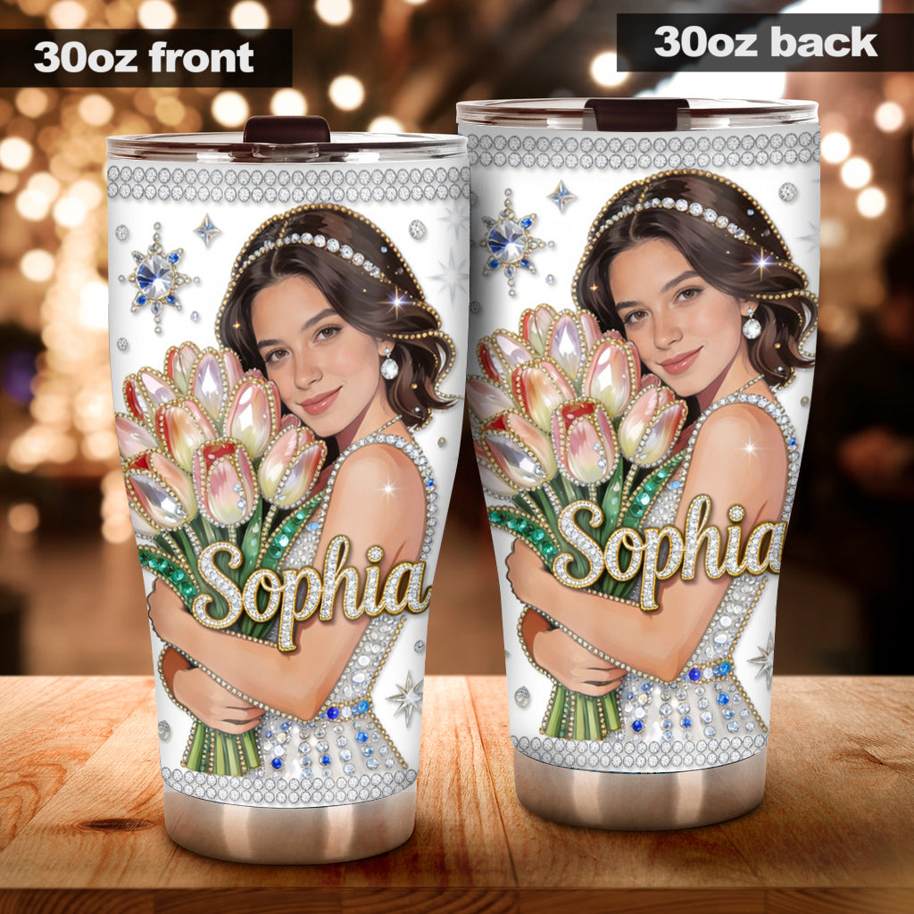 Custom From Flower, Photo - Personalized Self Love Tumbler
