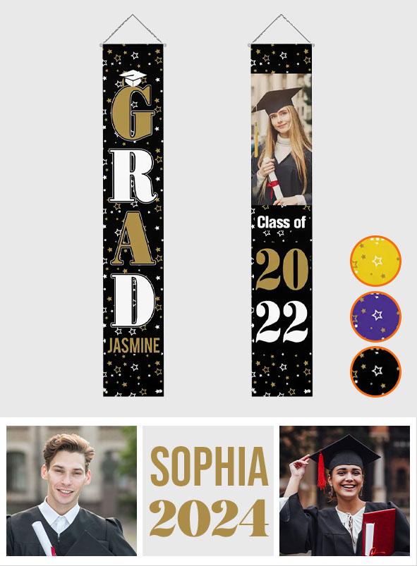 Graduation Party Decorations Supplies - Personalized Daughter Door Banner