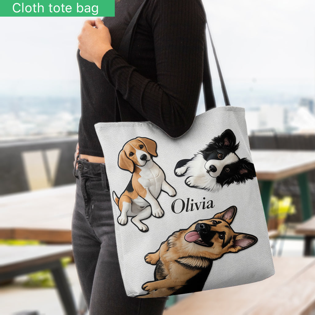 Furry Friends Tote - Personalized Dog Tote Bag