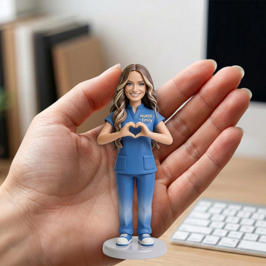 Custom Any Photo Meaningful Gift For Nurse/Healthcare Worker - Personalized Nurse Premium 3D Figurine