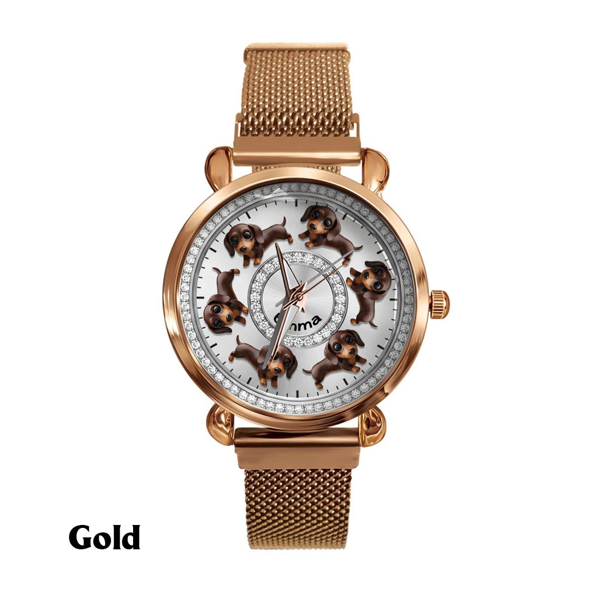 I Love My Dogs - Personalized Dog Women Hand Watch