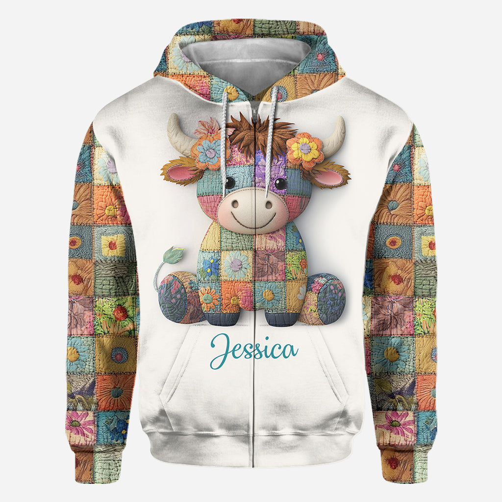 Just A Girl Who Loves Highland Cows - Personalized Highland Cow All Over Shirt
