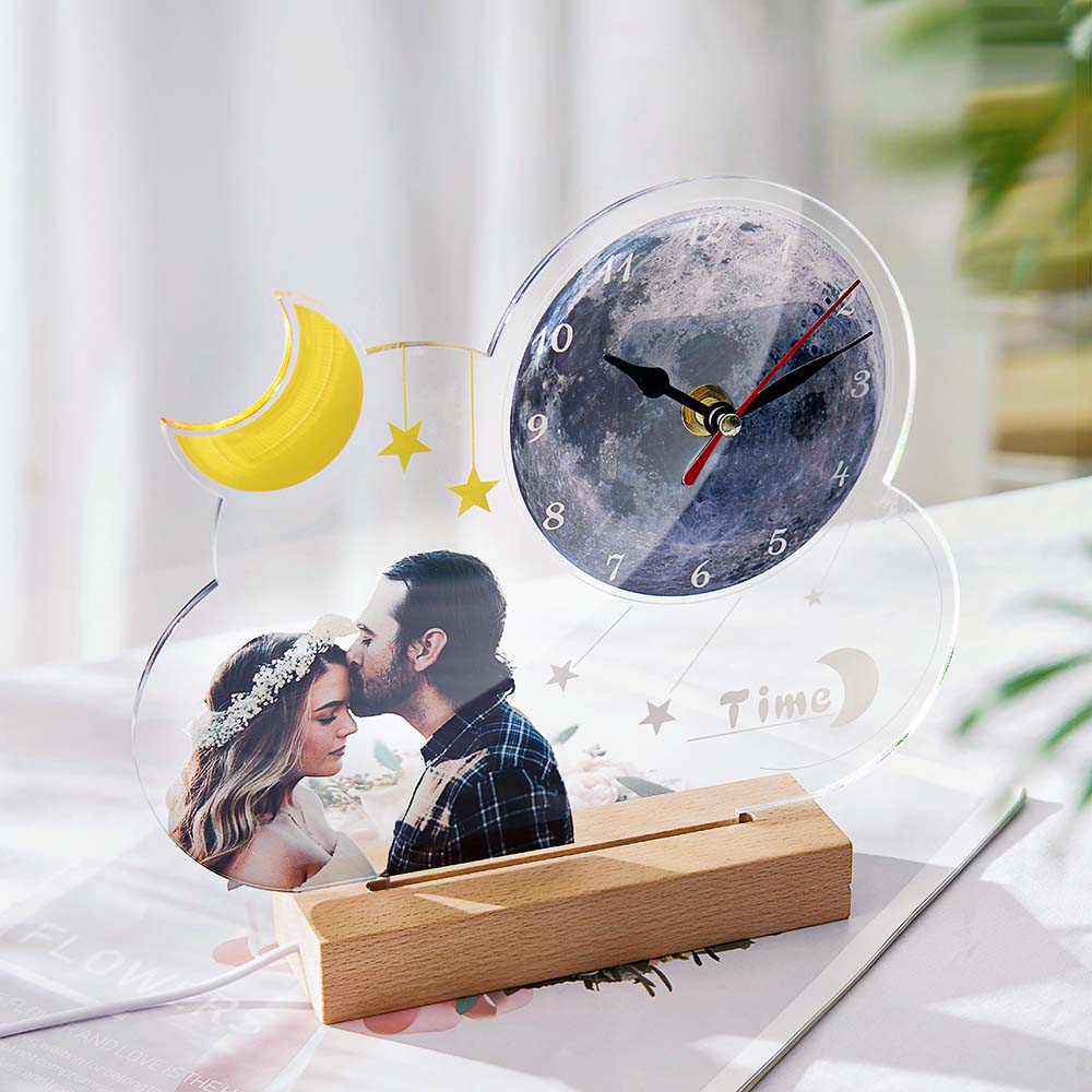 Any Photos - Personalized Couple Photo Clock