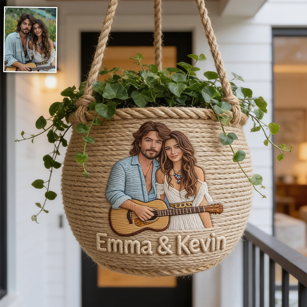 Flower Child - Personalized Hippie Hanging Pot