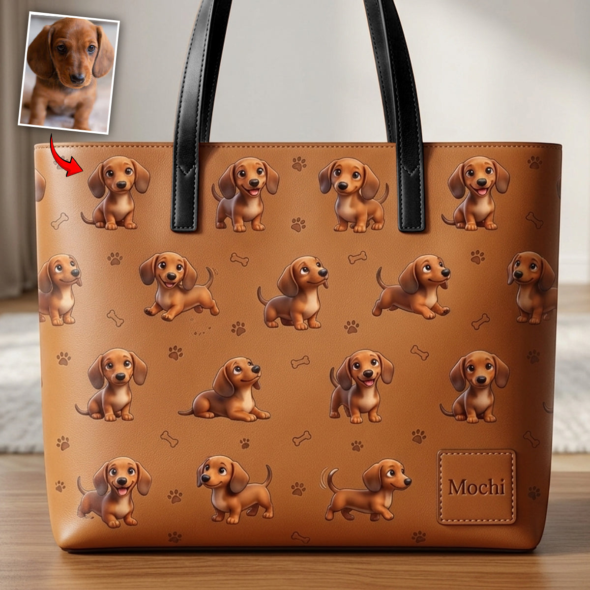 Custom Any Photo - Personalized Dog Tote Bag