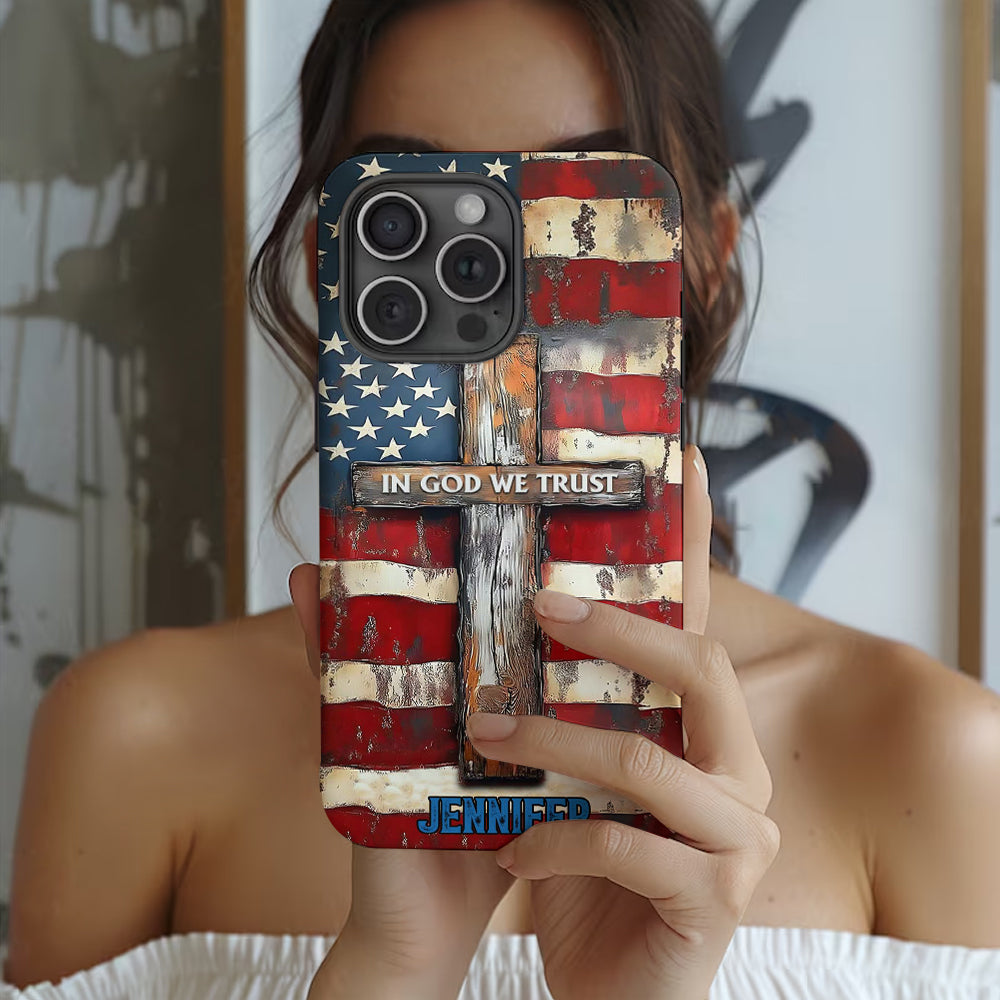 In God We Trust - Personalized Christian Full Print Phone Case