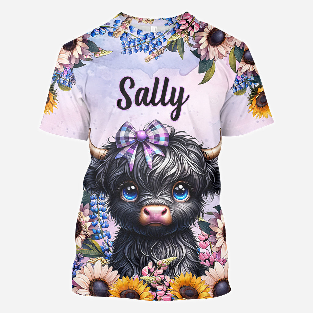 Cute Little Cow - Personalized All Over Shirt