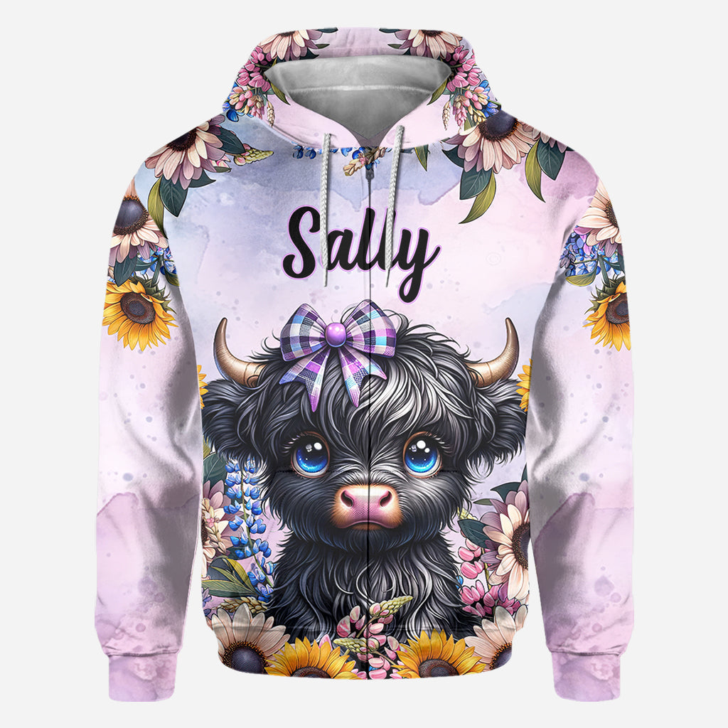 Cute Little Cow - Personalized All Over Shirt