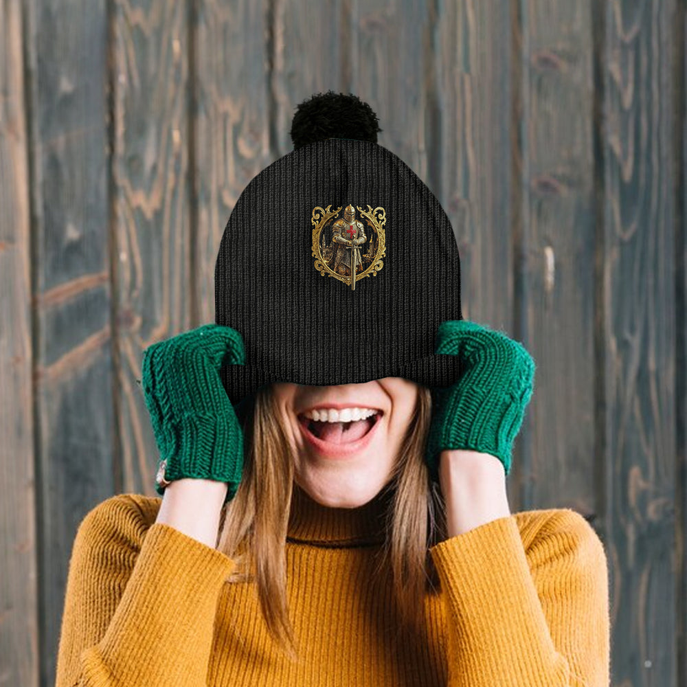 Knight Of God - Personalized Christian Beanie Hat