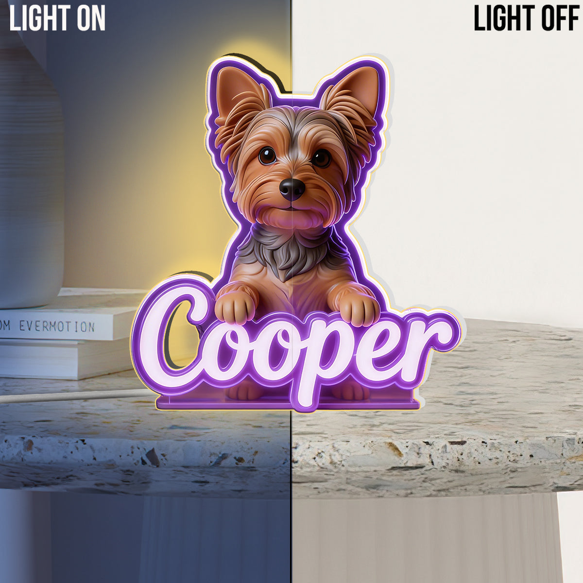 Custom Any Photo - Personalized Dog Acrylic LED Night Light