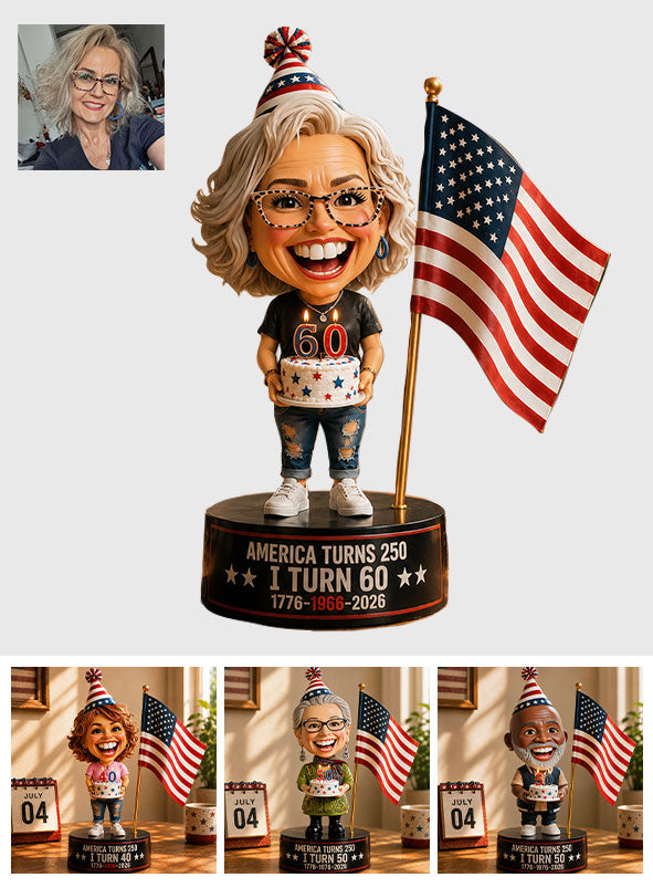 America Turns 250, Birthday Gift Idea - Personalized Birthday Premium 3D Figurine