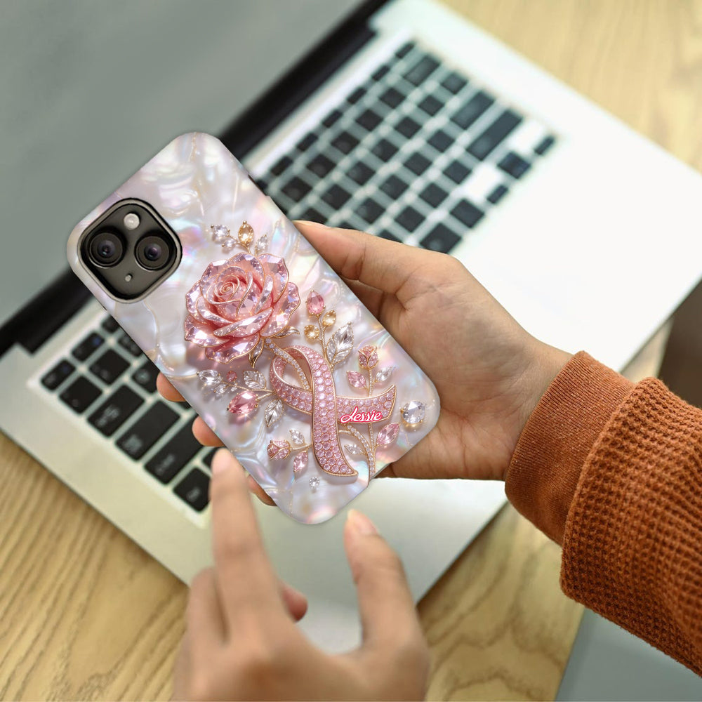 Faith Hope Love - Personalized Breast Cancer Awareness Full Print Phone Case