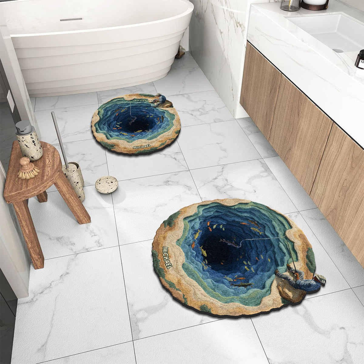 Cool Fishing - Personalized Fishing Non-Slip Tufted Rug
